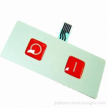 Waterproof embossed membrane switches/membrane keypads